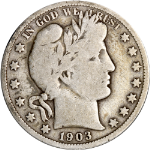 1903-S Barber Half Dollar