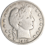 1904-P Barber Half Dollar