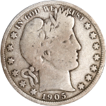 1905-P Barber Half Dollar