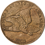 1858 Small Letters Flying Eagle Cent AU/BU Details Nice Eye Appeal Strong Strike