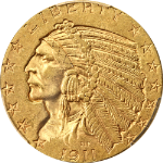 1911-P Indian Gold $5 PCGS MS63 Great Eye Appeal Strong Strike Nice Luster