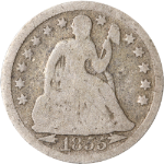 1855-P Seated Liberty Dime