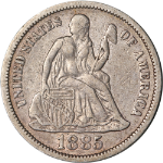 1885-P Seated Liberty Dime