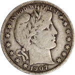 1907-P Barber Half Dollar - Marks