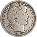 1907-O Barber Half Dollar