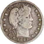 1893-P Barber Quarter