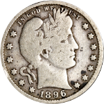 1896-P Barber Quarter