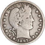 1897-P Barber Quarter