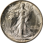 1943-S Walking Liberty Half PCGS MS64 Superb Eye Appeal Nice Strike