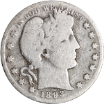 1893-O Barber Half Dollar