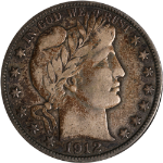 1912-D Barber Half Dollar - Dark