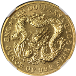 1984 Singapore 1 Ounce Gold $10 Dragon NGC MS69 - STOCK