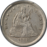 1868-S Seated Liberty Quarter PCGS VF Details Nice Eye Appeal Nice Strike