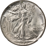 1945-P Walking Liberty Half NGC MS64 Great Eye Appeal Nice Strike