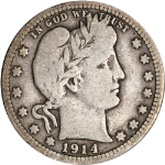 1914-P Barber Quarter