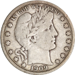 1909-O Barber Half Dollar