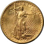 1915-S Saint-Gaudens Gold $20 PCGS MS64 Superb Eye Appeal Strong Strike