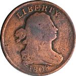 1808 Half Cent - Cleaned