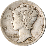 1918-P Mercury Dime - Choice+