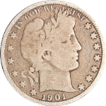 1901-O Barber Half Dollar