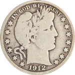 1912-P Barber Half Dollar