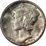 1940-P Mercury Dime PCGS MS66 Superb Eye Appeal Strong Strike