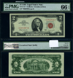 FR. 1513* $2 1963 Legal Tender *-A Block Gem PMG CU66 EPQ Star