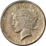 1921 Peace Dollar $1 High Relief PCGS AU58 Nice Eye Appeal Strong Strike