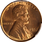 1930-P Lincoln Cent PCGS MS65RD Superb Eye Appeal Strong Strike Fantastic Luster