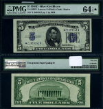 FR. 1654 N* $5 1934-D Silver Certificate *-A Block Choice PMG CU64 EPQ* Star