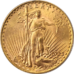 1923-P Saint-Gaudens Gold $20 PCGS MS64 Superb Eye Appeal Strong Strike