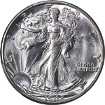 1942-D Walking Liberty Half PCGS MS65 Blazing White Gem Superb Eye Appeal