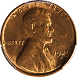 1929-S Lincoln Cent PCGS MS64RD Great Eye Appeal Strong Strike Fantastic Luster