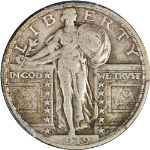 1919-D Standing Liberty Quarter PCGS XF40 Key Date Great Eye Appeal