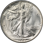 1947-P Walking Liberty Half PCGS MS65 Blazing White Gem Strong Strike