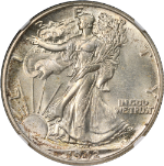 1942-P Walking Liberty Half NGC MS63 Nice Eye Appeal Nice Strike