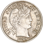 1899-P Barber Dime