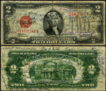 FR. 1505 $2 1928-D Legal Tender Non-Mule C-A Block Fine