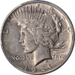 1921 Peace Dollar High Relief PCGS AU55 Nice Eye Appeal Nice Strike