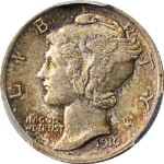 1916-P Mercury Dime PCGS MS65FB Nice Eye Appeal Strong Strike Fantastic Luster