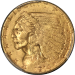 1914-D Indian Gold $2.50 PCGS AU58 Great Eye Appeal Strong Strike