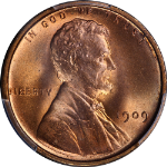 1909-P VDB Lincoln Cent CAC Sticker PCGS MS67 RD Superb Eye Appeal