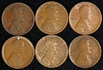 1910-S Lincoln Cents - Damaged - 6pc Bulk Lot