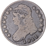 1811 Bust Half Dollar Small 8 Nice G/VG 0-107 R.4 Decent Eye Appeal