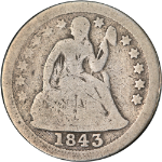 1843-O Seated Liberty Dime Choice G/VG Nice Eye Appeal Nice Strike