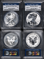 2013-W Silver American Eagle $1 2 Coin Set PCGS Reverse PR70 Enhanced MS70