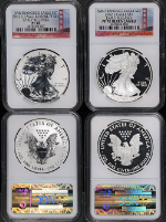 2012-S Silver American Eagle $1 2 Coin Set NGC Reverse PF70 &amp; PF70UCAM - STOCK