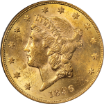 1896-S Liberty Gold $20 PCGS MS61 Nice Eye Appeal Strong Strike