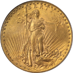 1911-D Saint-Gaudens Gold $20 OGH PCGS MS63 Great Eye Appeal Nice Strike