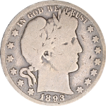 1893-O Barber Half Dollar